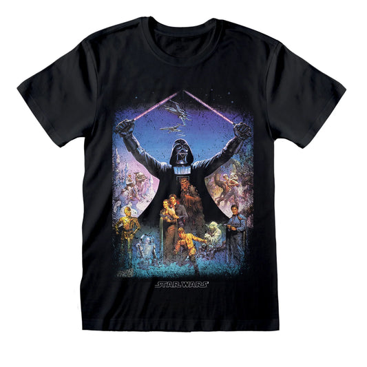 Darth Vader Lightsaber Poster T-Shirt