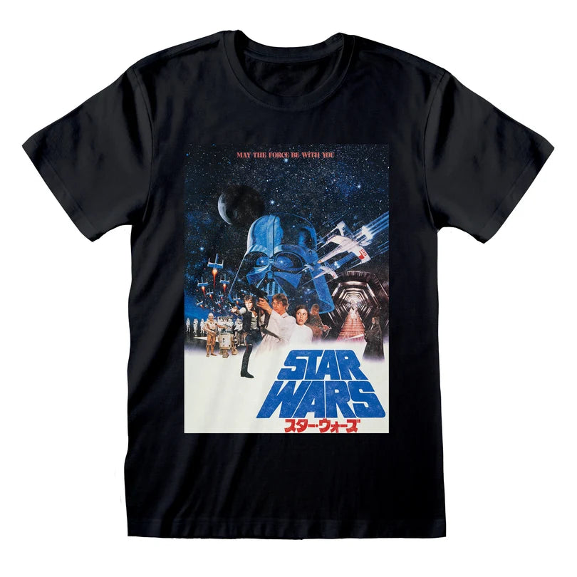 STAR WARS  CLASSIC POSTER T-SHIRT - JAPANESE