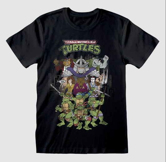 TEENAGE MUTANT NINJA TURTLES  RETRO CARTOON POSTER T-SHIRT