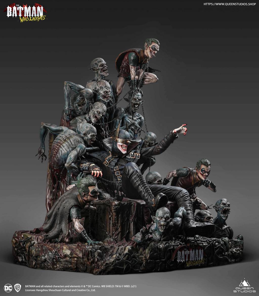 Batman Who Laughs on Throne Statue 1/4 – 70 cm – produktbillede 2