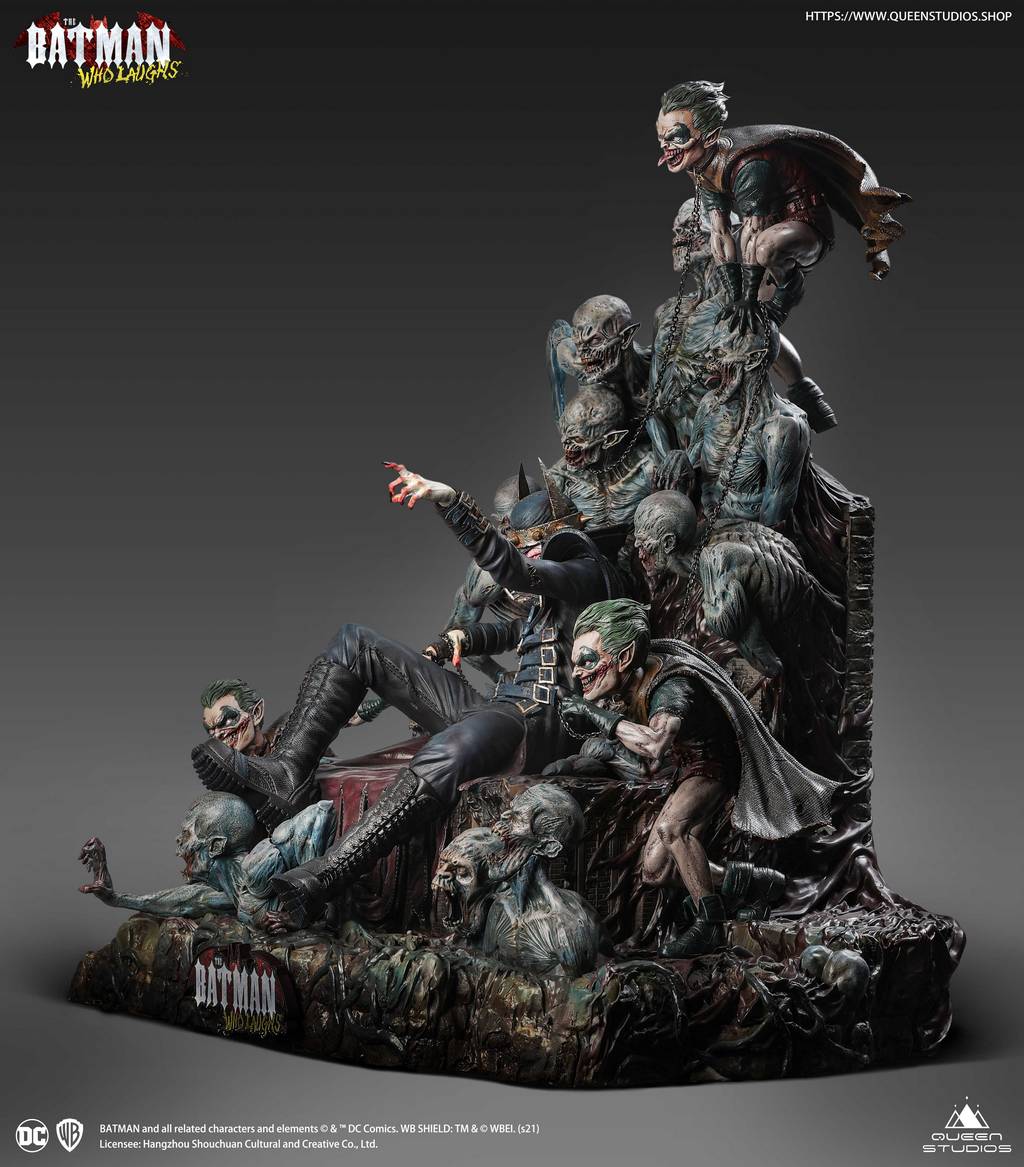 Batman Who Laughs on Throne Statue 1/4 – 70 cm – produktbillede 4