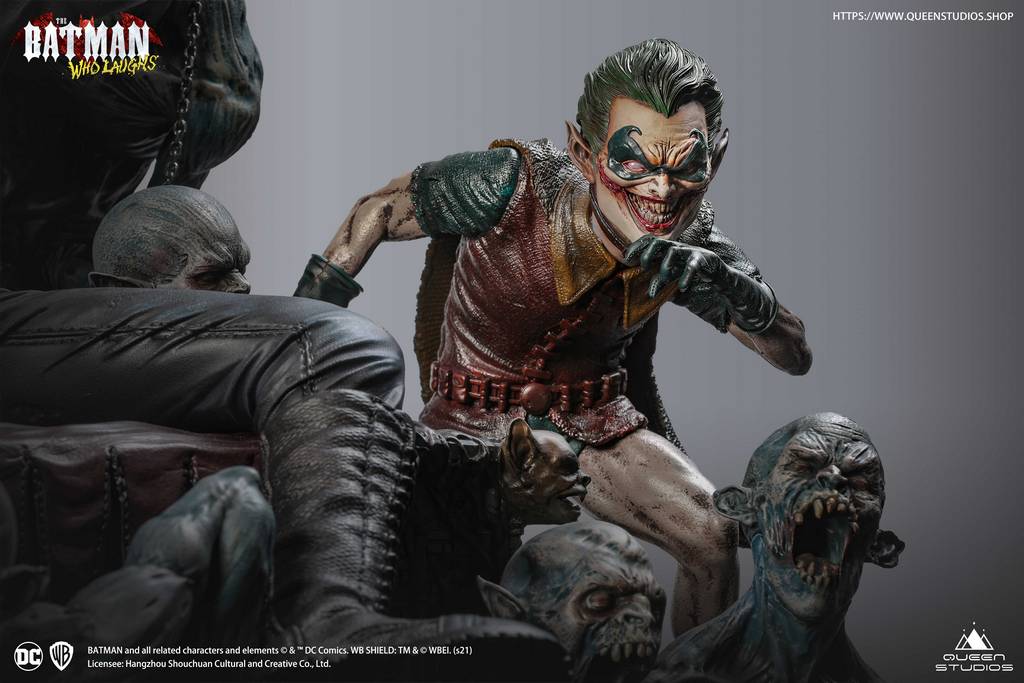 Batman Who Laughs on Throne Statue 1/4 – 70 cm – produktbillede 5