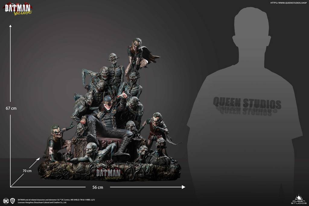 Batman Who Laughs on Throne Statue 1/4 – 70 cm – produktbillede 14