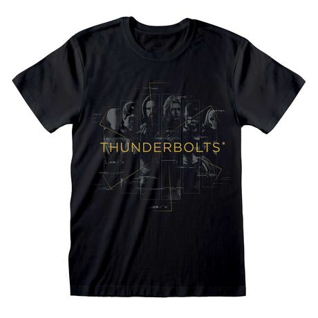 THUNDERBOLTS - THUDERBOLTS CHARACTERS IN RECTANGLES T-SHIRT