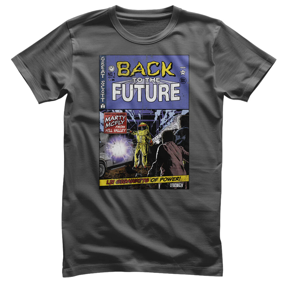 Back to the future / Tilbage til fremtiden tegneserieomslag T-shirt