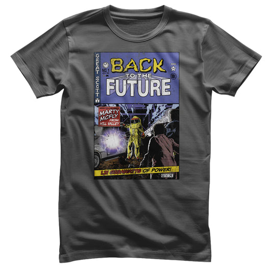 Back to the future / Tilbage til fremtiden tegneserieomslag T-shirt