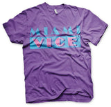 Miami Vice Distressed Logo T-shirt – Purple/Lilla