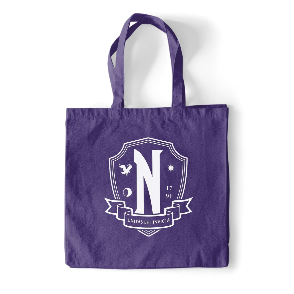 WEDNESDAY - NEVERMORE - PURPLE TOTEBAG