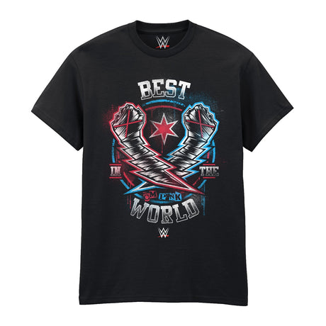 WWE - CM PUNK - BEST IN THE WORLD - BLACK T-SHIRT