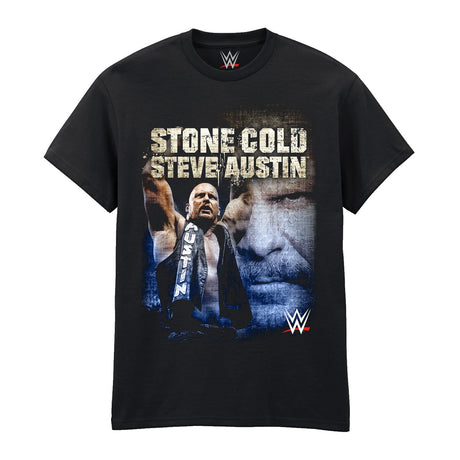 WWE - STONE COLD - PHOTO COMPILATION T-SHIRT