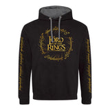 Lord of the Rings hoodie med guld tryk