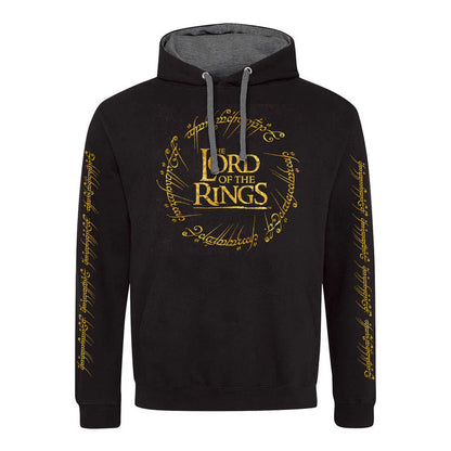 Lord of the Rings hoodie med guld tryk