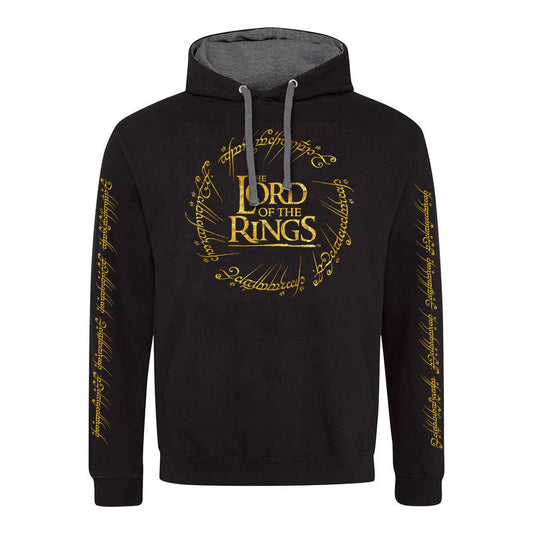 Lord of the Rings hoodie med guld tryk