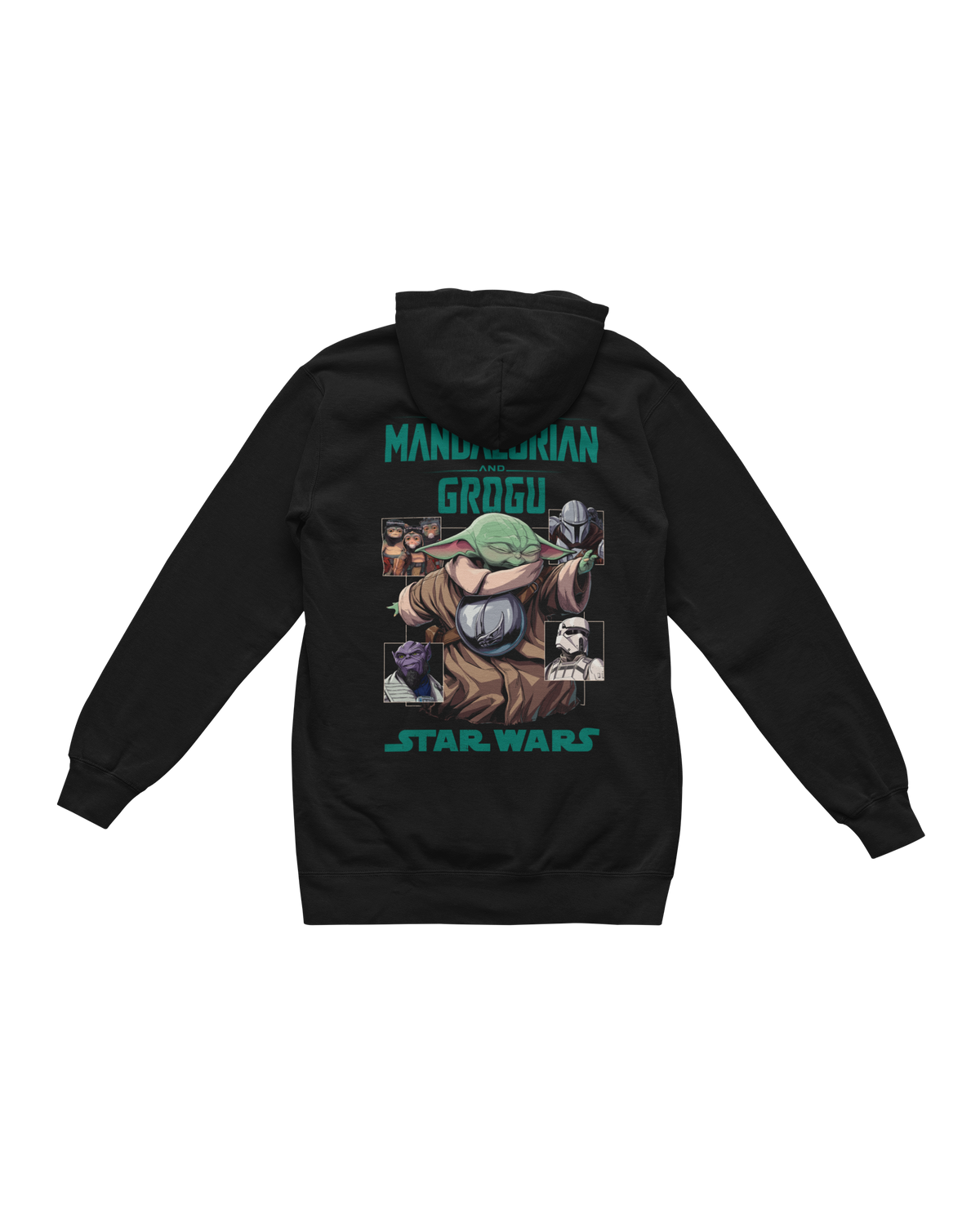 MANDO & GROGU - GROGU SQUARES BP HOODIE