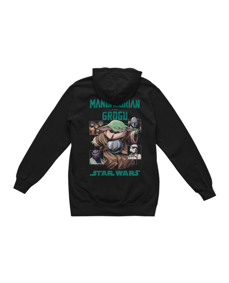 MANDO & GROGU - GROGU SQUARES BP HOODIE
