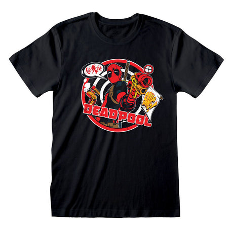 MARVEL COMICS DEADPOOL - BADGE T-SHIRT