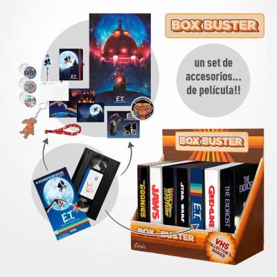 Cerdá Box Buster display med E.T., Jaws, Star Wars, Gremlins og flere film