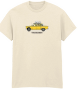 Ghostbusters Yellow Cab naturfarvet T-shirt med gult taxamotiv – Heroes Inc.