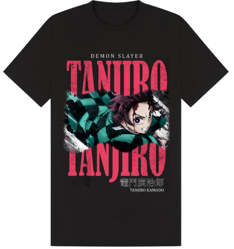 Tanjiro Kamado Split Text originalt merchandise-foto fra Heroes Inc.