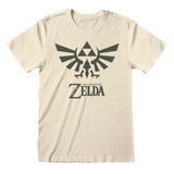 The Legend of Zelda – Hyrule Logo T-shirt i ecru med Hyrule-våbenskjold