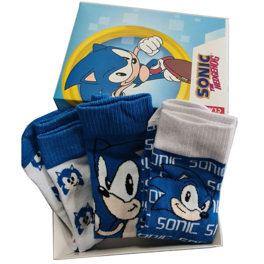 Sonic The Hedgehog 3 pak sokker i boks