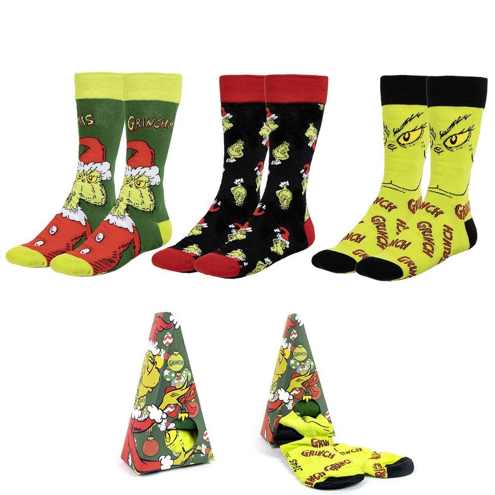 Grinch 3 pak sokker i boks