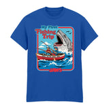 STEVEN RHODES X JAWS - MY FIRST FISHING TRIP BLUE T-SHIRT
