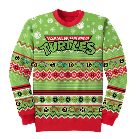TMNT LDRM Repeat julestrik – Teenage Mutant Ninja Turtles Christmas Jumper