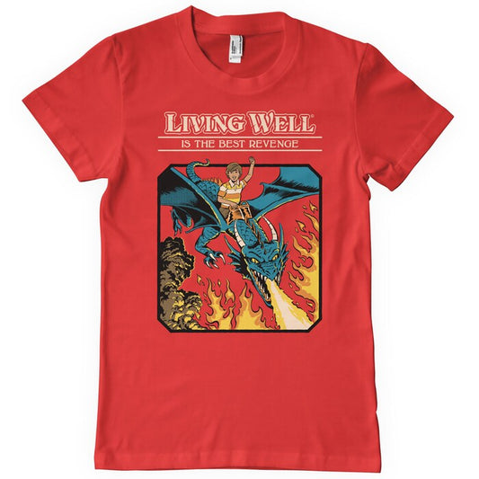 Living Well Is The Best Revenge - Steven Rhodes - T-Shirt