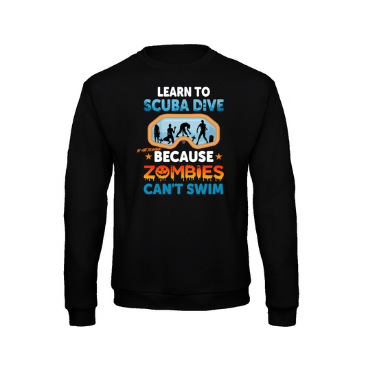 Zombies cant swim - Long sleeve t-shirt soft