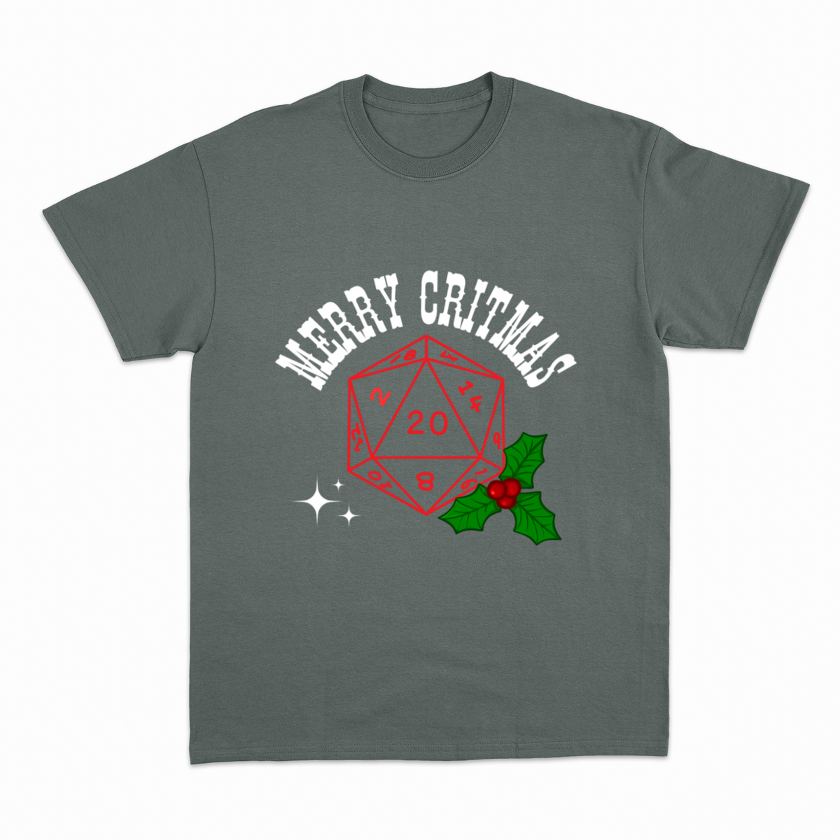 Merry Critmas T-shirt – Rollespils T-shirt