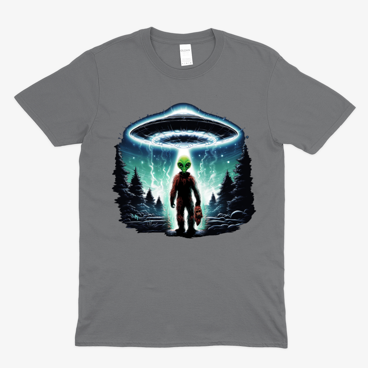 BIGFOOT UNDERCOVER ALIEN -  Soft Unisex T-Shirt