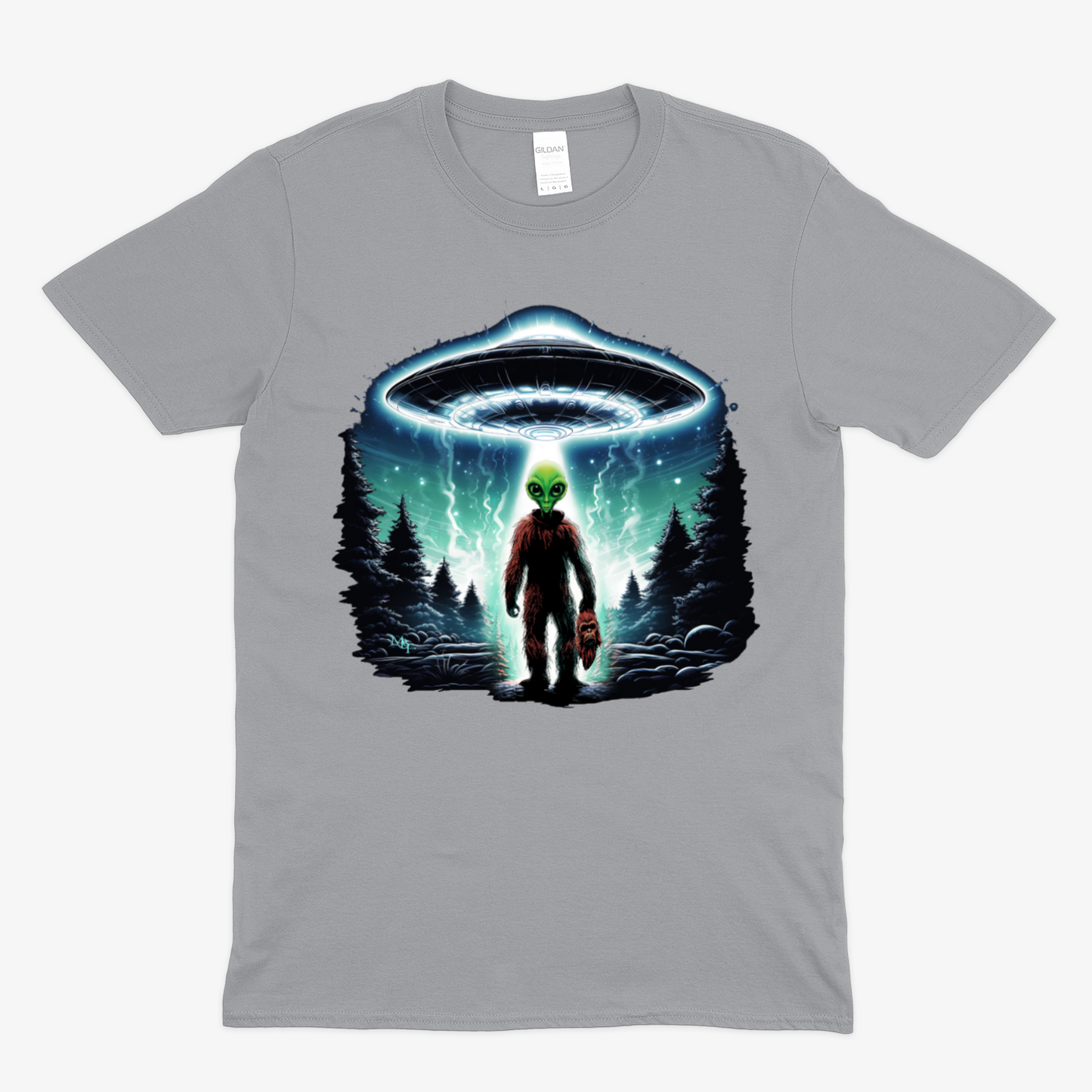 BIGFOOT UNDERCOVER ALIEN -  Soft Unisex T-Shirt