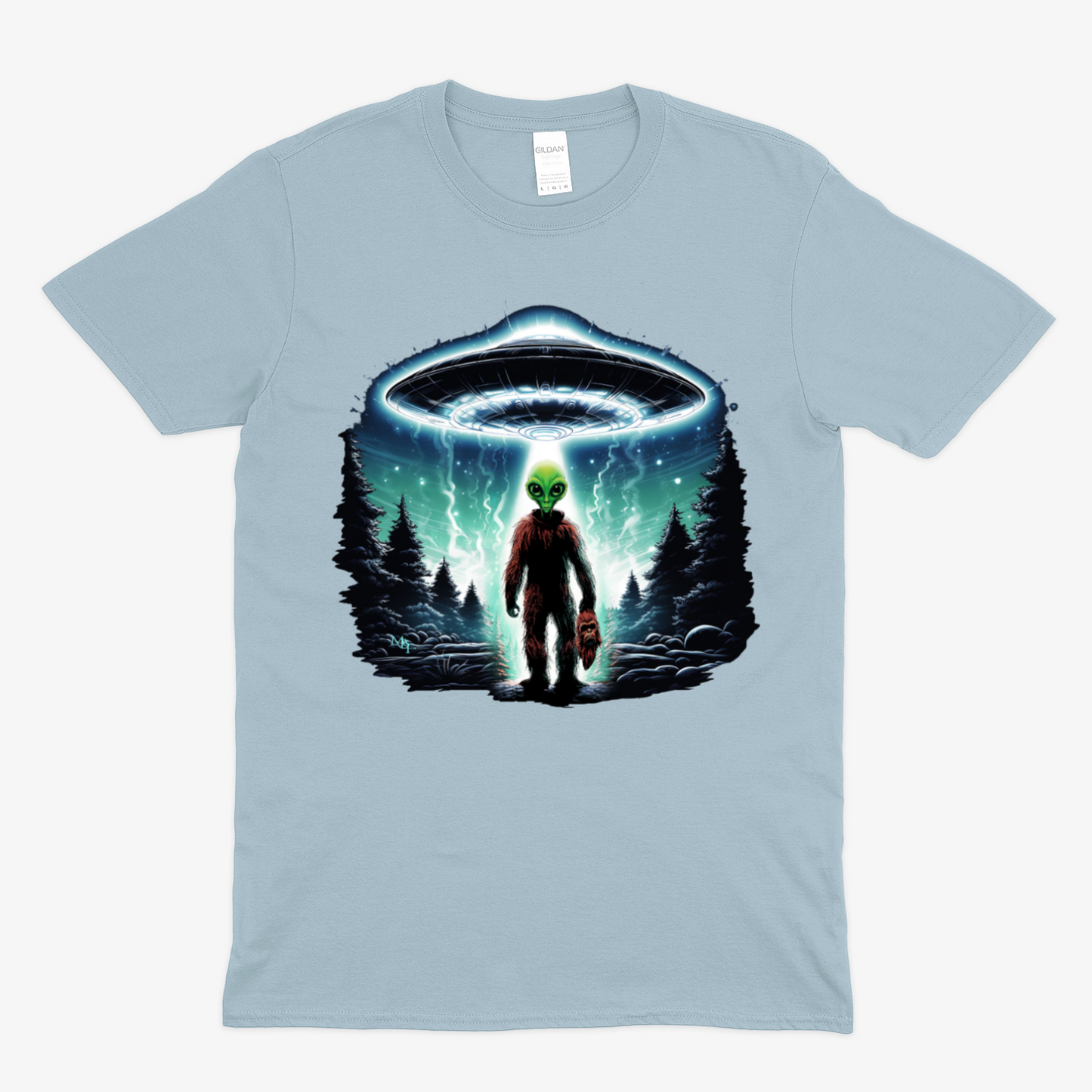 BIGFOOT UNDERCOVER ALIEN -  Soft Unisex T-Shirt