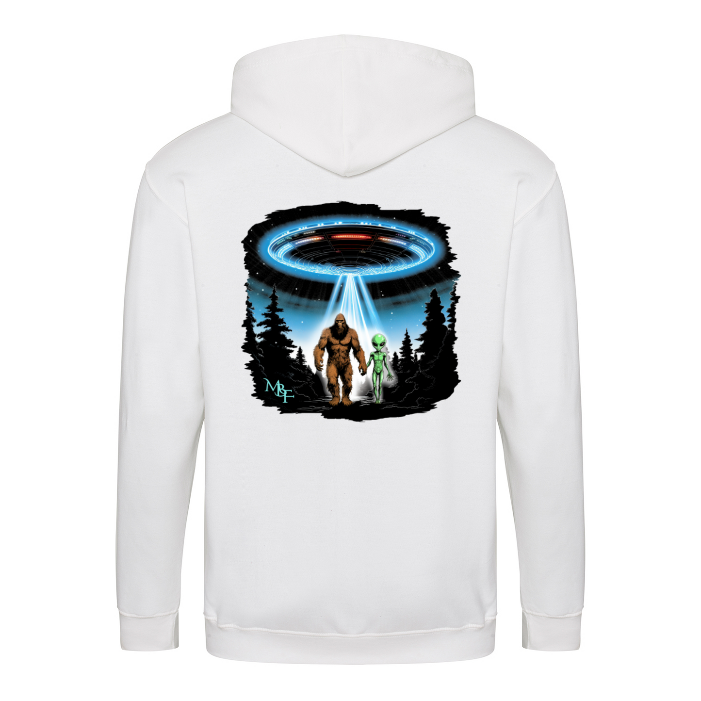 BIGFOOT AND ALIEN - Zip-Hoodie