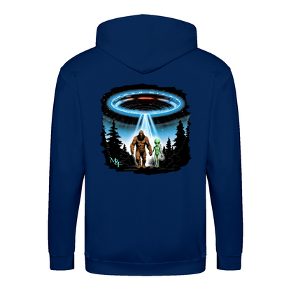 BIGFOOT AND ALIEN - Zip-Hoodie