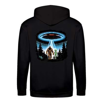 BIGFOOT AND ALIEN - Zip-Hoodie