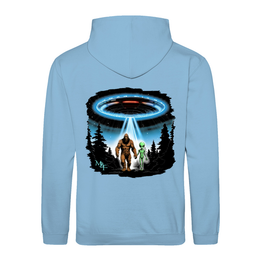 BIGFOOT AND ALIEN - Hoodie unisex regular fit