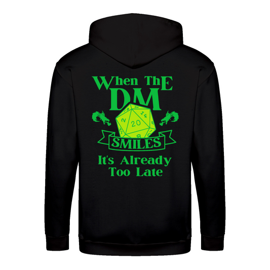 WHEN THE DM SMILES ITS ALREADY TOO LATE (3) - Zip-Hoodie