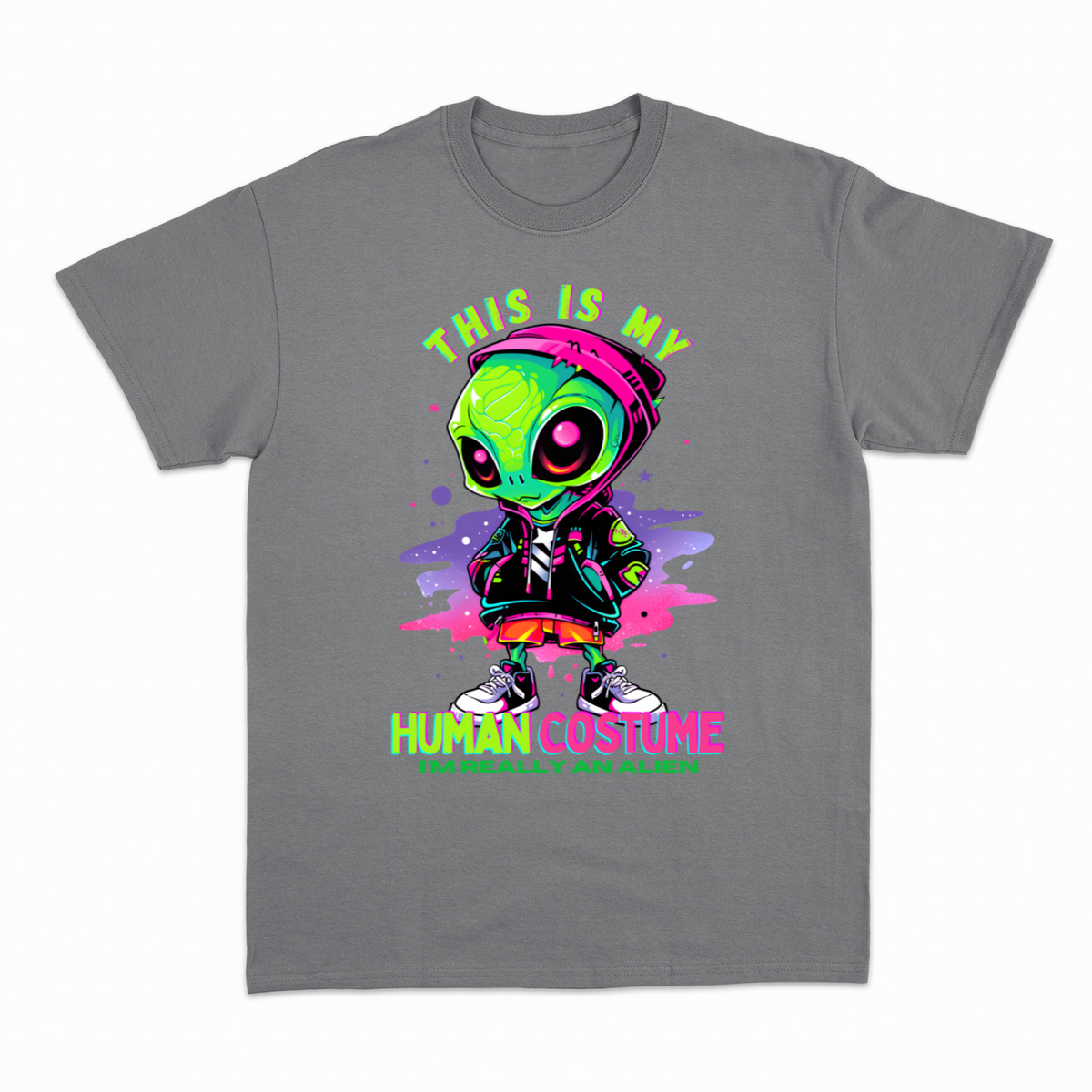 Human Costume T-shirt – Sjov statement T-shirt – produktbillede 11
