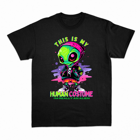 Human Costume T-shirt – Sjov statement T-shirt