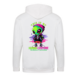Human Costume zip hoodie – Sjovt statement – produktbillede 3