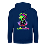 Human Costume zip hoodie – Sjovt statement – produktbillede 5