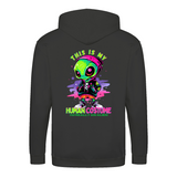 Human Costume zip hoodie – Sjovt statement – produktbillede 7