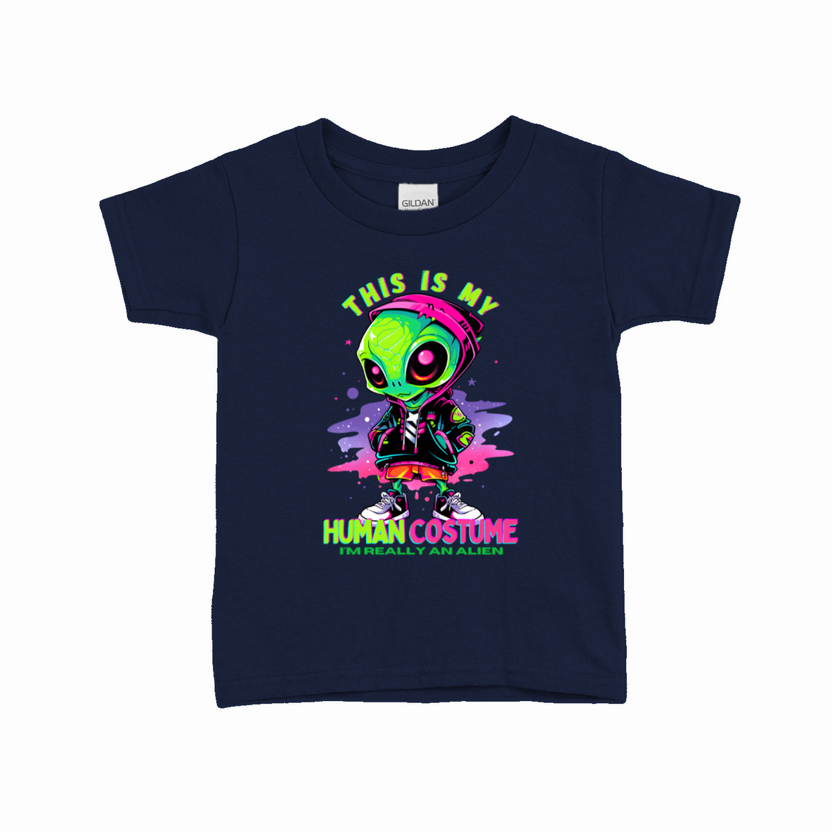 Human Costume T-shirt til børn – Sjovt statement design – produktbillede 17