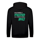 Disguised zip hoodie – Sjovt statement – produktbillede 3