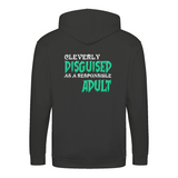 Disguised zip hoodie – Sjovt statement – produktbillede 5