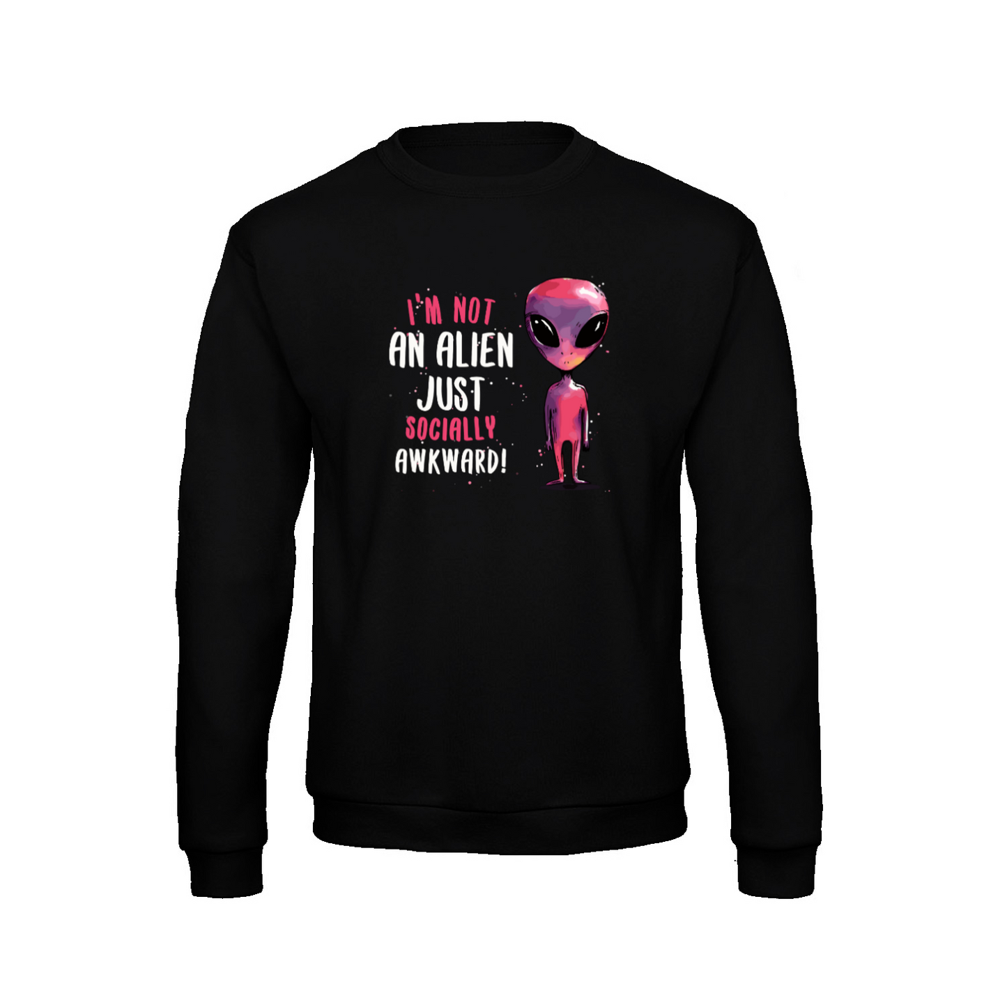 SOCIALLY AWKWARD/ALIEN -  Long sleeve t-shirt soft