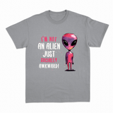 Socially Awkward Alien T-shirt – Sjov Alien T-shirt – produktbillede 3