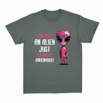 SOCIALLY AWKWARD/ALIEN - Heavier fabric t-shirt